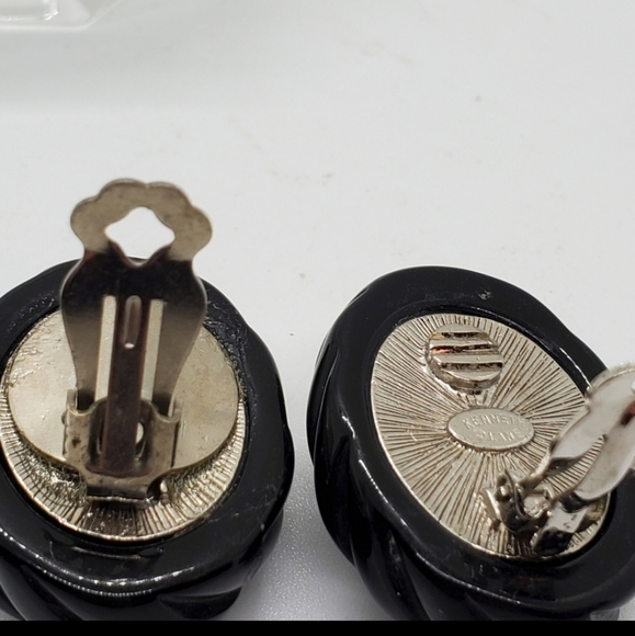 Vintage Kenneth Jay Lane Signed Rare Earrings - Picture 5 of 7